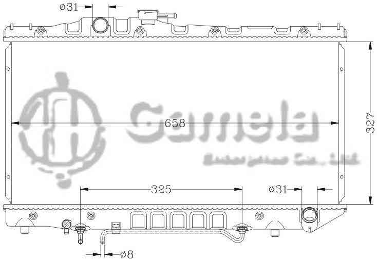 6112101AN - Radiator-for-TOYOTA-CARINA-89-91-ST170-AT-OEM-16400-74320-DPI-836