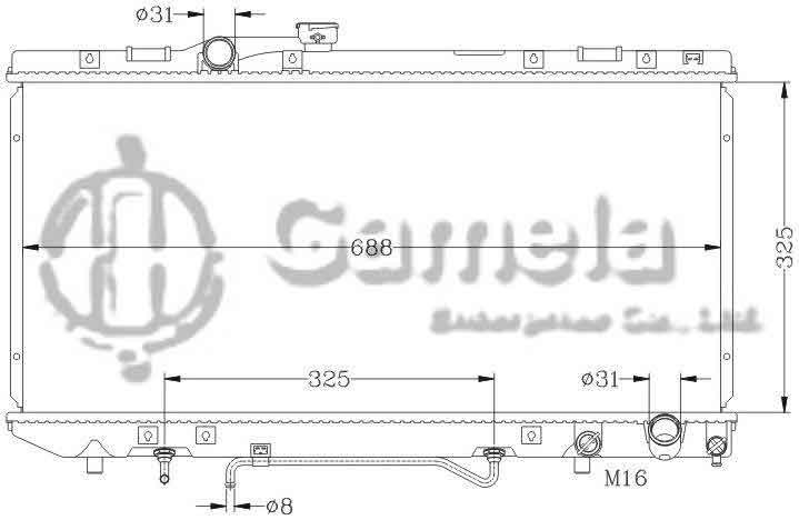 6112104N - Radiator-for-TOYOTA-CELICA-89-93-ST180-AT-OEM-16400-74500-DPI-1174