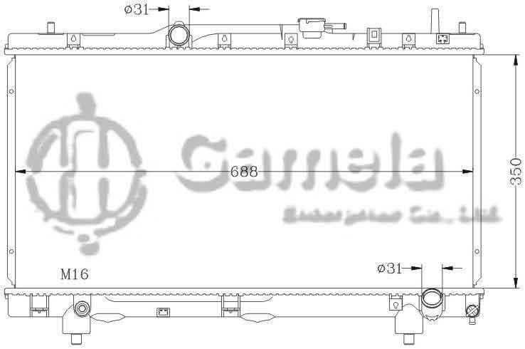 6112126N - Radiator-for-TOYOTA-CARINA-97-ST210-MT-OEM-16400-7A190