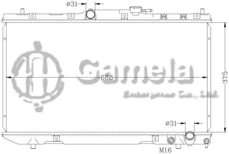 6112130N - Radiator-for-TOYOTA-AVENSIS-96-CT210-MT-OEM-16400-64850