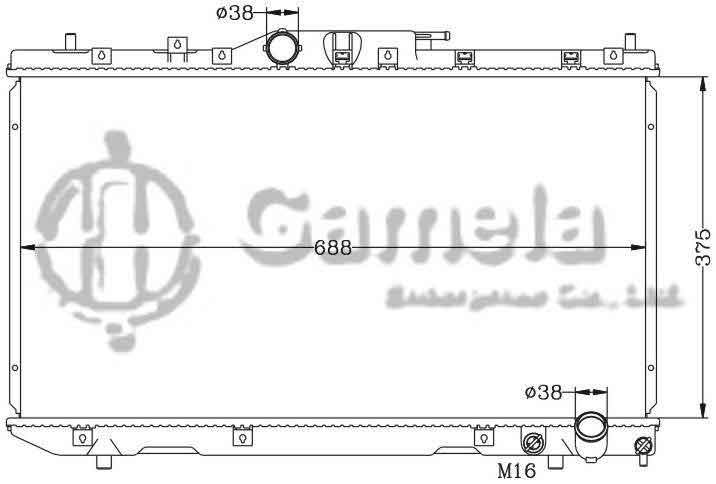 6112134N - Radiator-for-TOYOTA-AVENSIS-97-MT-OEM-16400-0G010