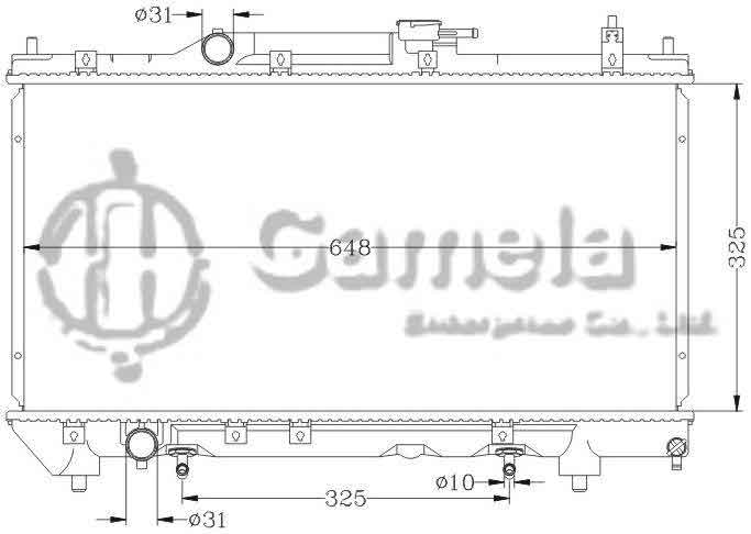 6112137N - Radiator-for-TOYOTA-AVENSIS-01-AT220-AT-OEM-16400-02280