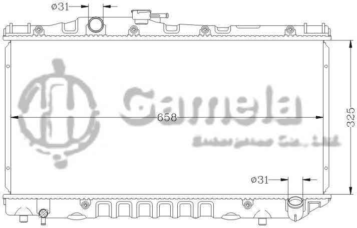 6112141AN - Radiator-for-TOYOTA-CELICA-87-89-MT-OEM-16400-74060