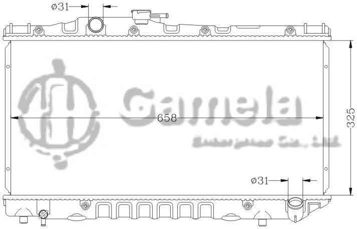 6112141AN - Radiator-for-TOYOTA-CELICA-87-89-MT-OEM-16400-74060