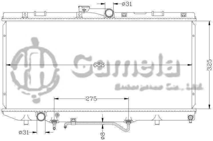 6112149N - Radiator-for-TOYOTA-COROLLA-92-94-AT-OEM-16400-16301-16311-DPI-1407