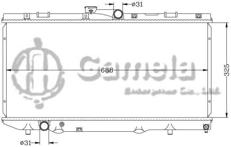 6112150N - Radiator-for-TOYOTA-COROLLA-92-94-MT-OEM-16400-16390