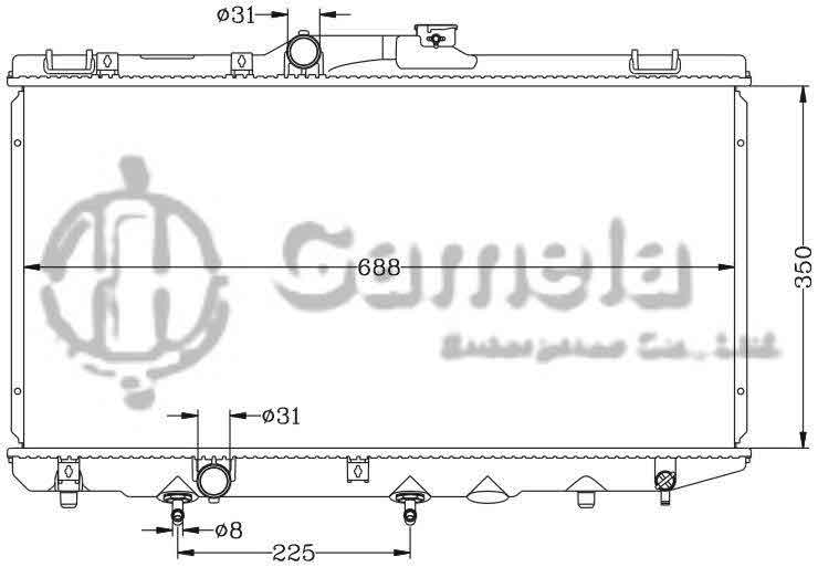 6112151N - Radiator-for-TOYOTA-COROLLA-92-97-AE100-AT-OEM-16400-15510-DPI-1409