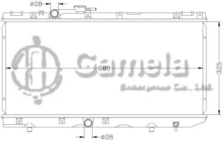 6112156AN - Radiator-for-TOYOTA-TERCEL-CORSA-EL44-45-91-95-MT