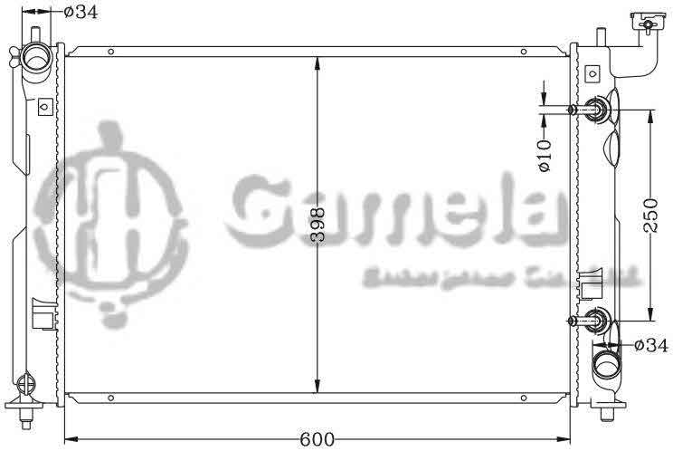 6112169N - Radiator-for-TOYOTA-OPA-AZT240-00-04-AT-OEM-16400-28350-DPI-2776