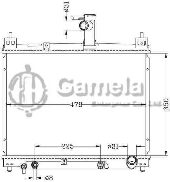 6112175N - Radiator-for-TOYOTA-VIOS-5CC-AT-OEM-16400-0M030