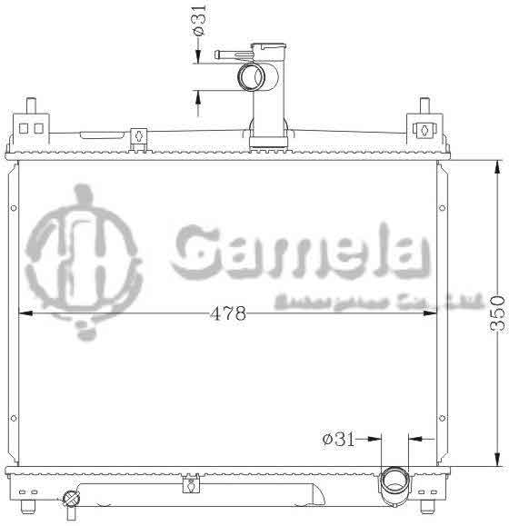 6112176N - Radiator-for-TOYOTA-VIOS-5CC-MT-OEM-16400-0M020