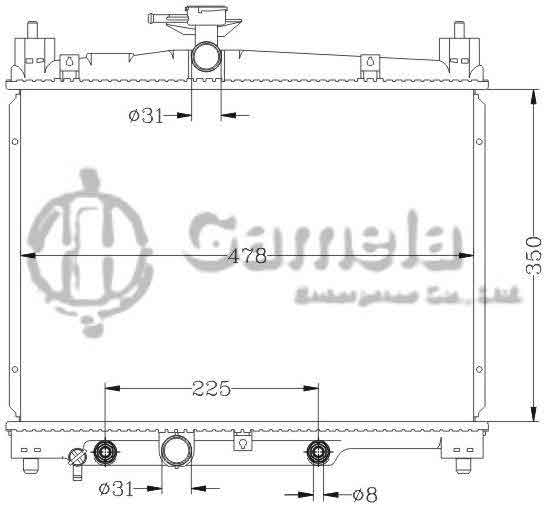 6112179N - Radiator-for-TOYOTA-ECHO-YARIS-KAPALI-AT-OEM-16400-23090-23091