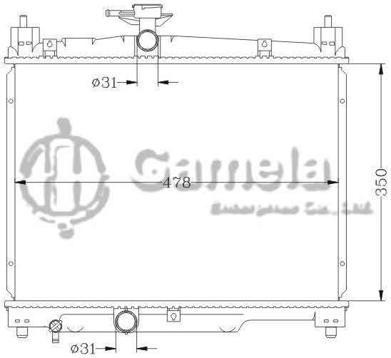 6112180N - Radiator-for-TOYOTA-ECHO-YARIS-KAPALI-MT-OEM-16400-23080-23100