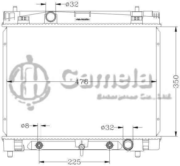 6112181AN - Radiator-for-TOYOTA-VITZ-05-NCP95-NCP105-AT-OEM-16400-21300-DPI-2890