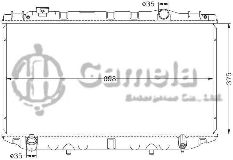 6112186AN - Radiator-for-TOYOTA-CRESSIDA-89-92-S-R-YX80-MT-OEM-16400-35470