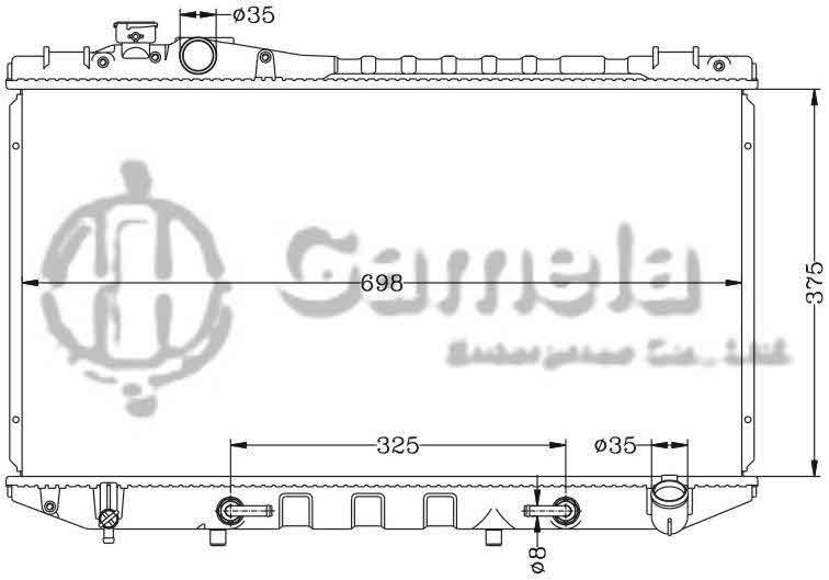 6112189N - Radiator-for-TOYOTA-CRESSIDA-89-92-GX81-AT-OEM-16400-70360-70480