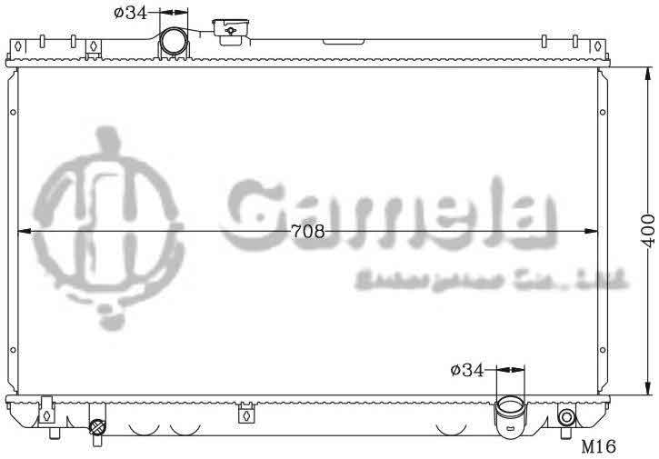 6112200N - Radiator-for-TOYOTA-CRESSIDA-96-98-JZX-GX100-MT-OEM-16400-46480