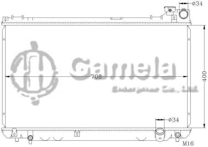 6112202N - Radiator-for-TOYOTA-CRESSIDA-MARK-JZX110-MT-OEM-16400-46680