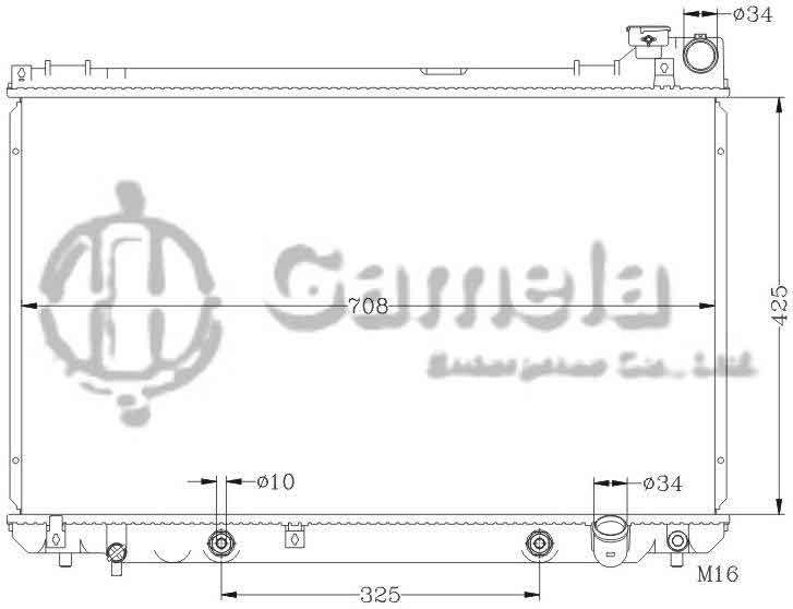 6112203AN - Radiator-for-TOYOTA-CROWN-98-00-JZS175-AT-OEM-16400-46630