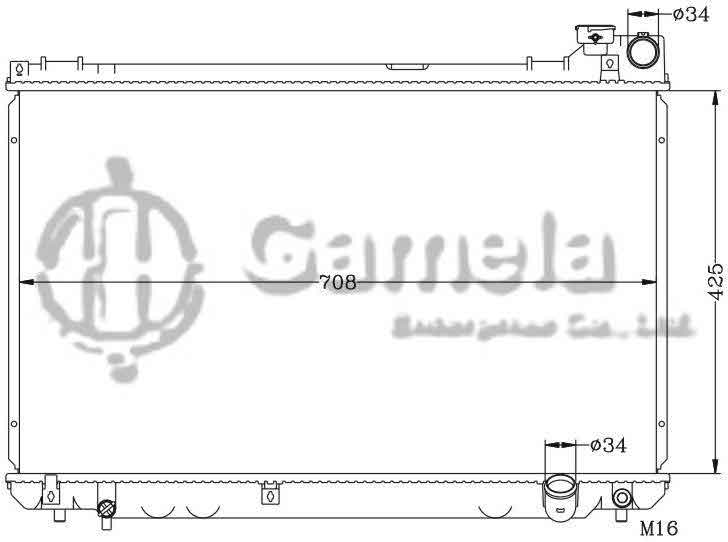 6112204AN - Radiator-for-TOYOTA-CROWN-98-00-JZS175-MT