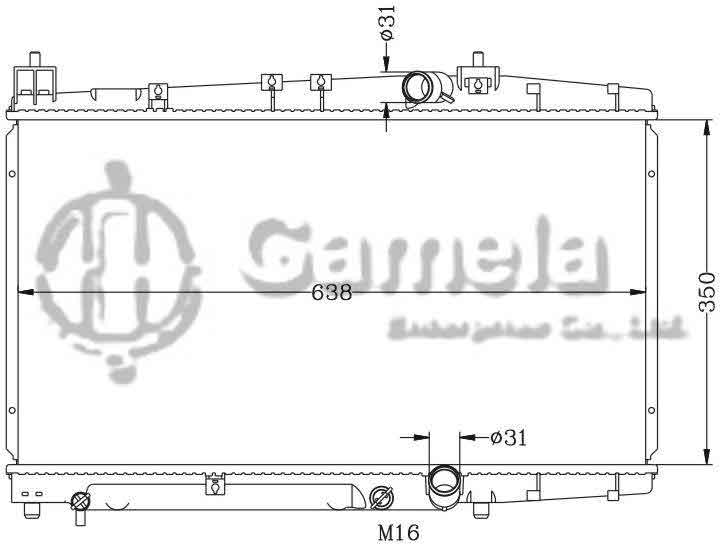 6112222N - Radiator-for-TOYOTA-PROBOX-SUCCEED-VAN-02-03-MT-OEM-16400-21110