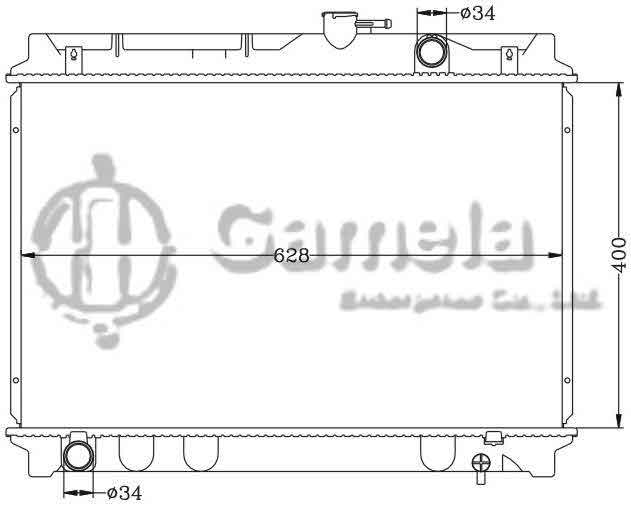 6112226N - Radiator-for-TOYOTA-CONDOR-SURF-7K-HILUX-SURF-MT