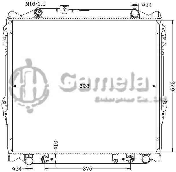 6112229AN - Radiator-for-TOYOTA-Bei-Qi-Lu-Ba-AT