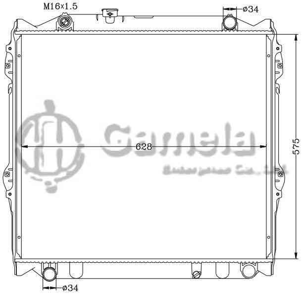 6112230AN - Radiator-for-TOYOTA-Bei-Qi-Lu-Ba-MT