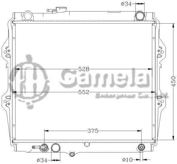 6112231N - Radiator-for-TOYOTA-HILUX-RZN149R-PETROL-97-AT-OEM-16400-75270