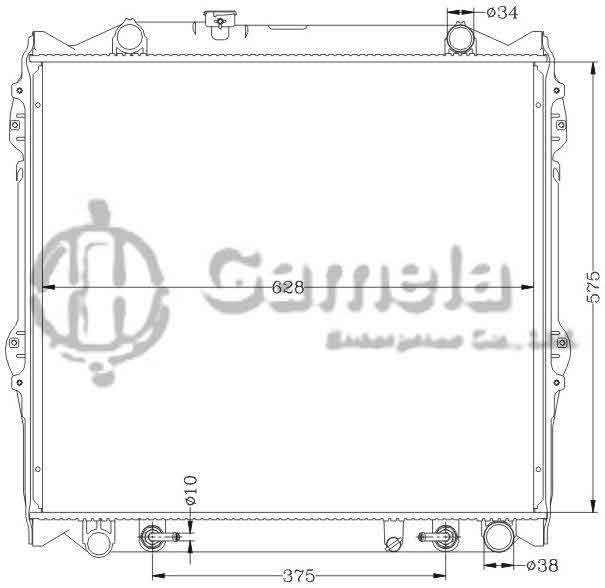 6112235AN - Radiator-for-TOYOTA-PRADO-95-98-VZJ95-AT-OEM-16400