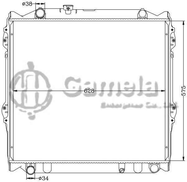 6112240N - Radiator-for-TOYOTA-PRADO-95-98-KZN-MT-OEM-16400-67130-67110