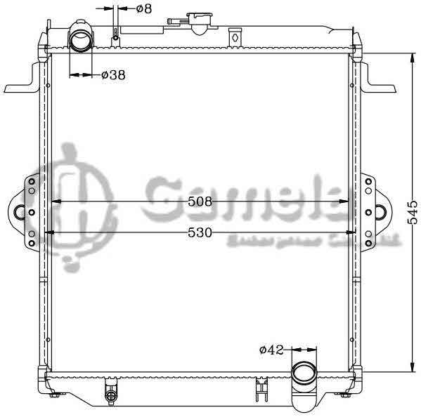 6112253AN - Radiator-for-TOYOTA-LANDCRUISER-02-FZJ7-MT-OEM-16400-66060