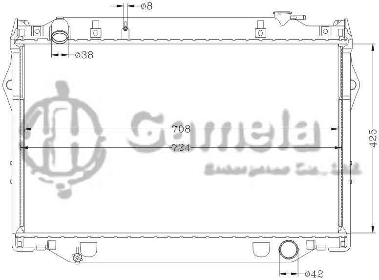 6112260N - Radiator-for-TOYOTA-LANDCRUISER-93-98-FZJ80G-MT-OEM-16400-66030