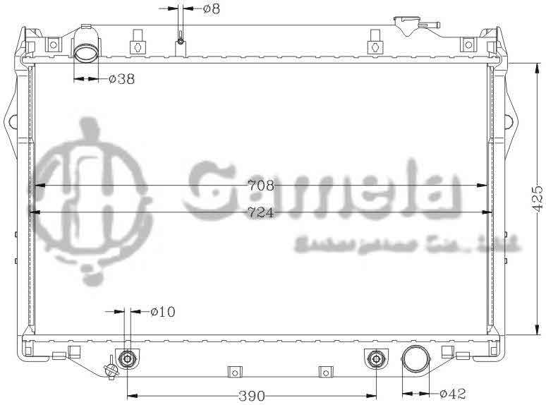 6112261N - Radiator-for-TOYOTA-LANDCRUISER-93-98-4-5L-V8-AT