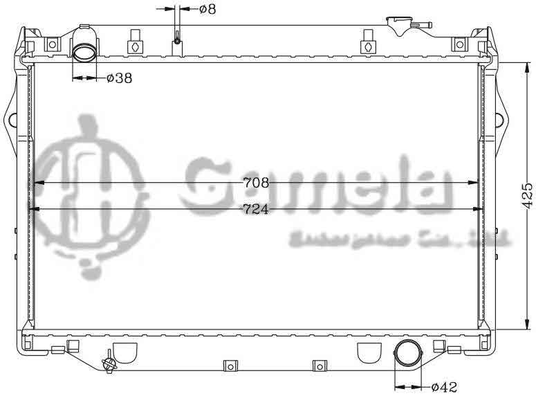 6112262N - Radiator-for-TOYOTA-LANDCRUISER-93-98-4-5L-V8-MT