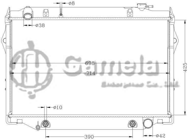 6112263N - Radiator-for-TOYOTA-LANDCRUISER-95-98-FZJ80G-AT-OEM-16400-66080-66100-66101-DPI-1918