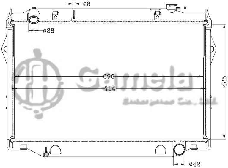 6112264N - Radiator-for-TOYOTA-LANDCRUISER-95-98-FZJ80G-MT