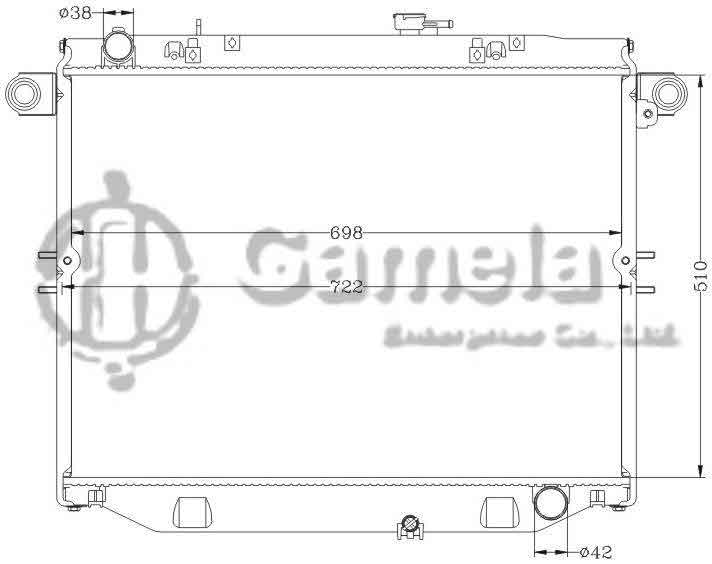 6112272N - Radiator-for-TOYOTA-LANDCRUISER-01-FJ100-UZJ100-MT