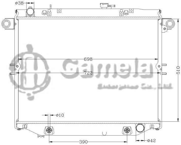 6112273N - Radiator-for-TOYOTA-LANDCRUISER-98-02-FZJ100-AT-OEM-16400-50290