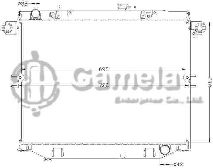 6112274N - Radiator-for-TOYOTA-LANDCRUISER-98-02-FZJ100-MT