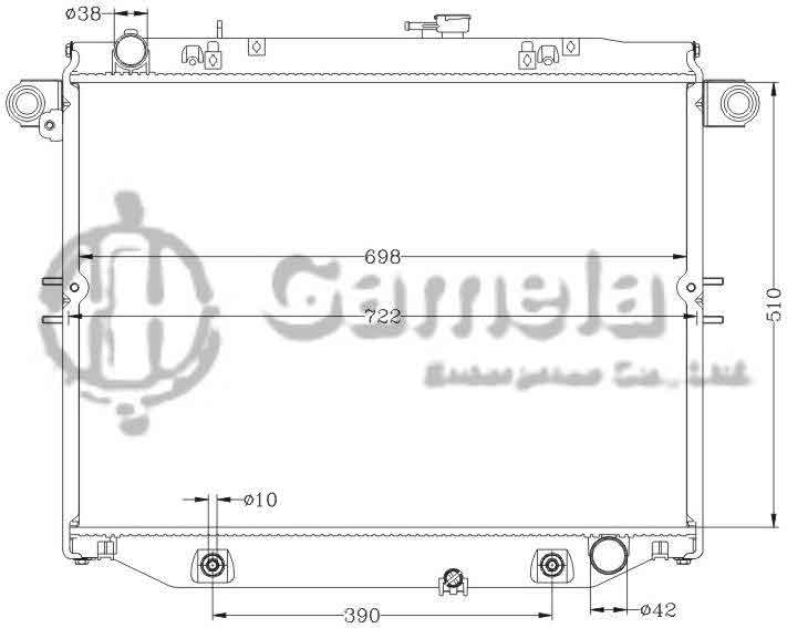 6112275N - Radiator-for-TOYOTA-LANDCRUISER-98-02-HDJ101-AT