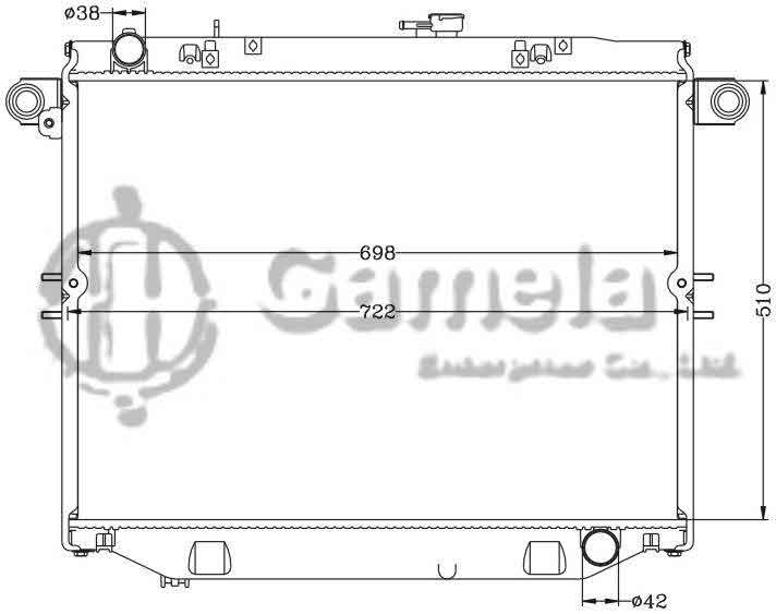 6112278N - Radiator-for-TOYOTA-LANDCRUISER-01-HDJ101K-MT