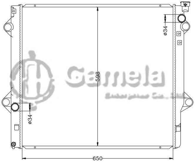 6112280N - Radiator-for-TOYOTA-PRADO-03-RZJ120-UZJ120-MT-OEM-16400-75451-DPI-2581