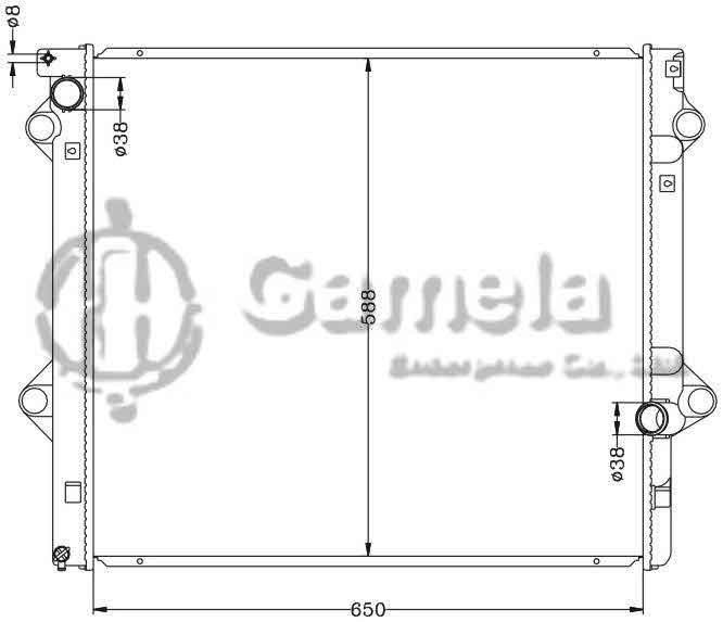 6112284AN - Radiator-for-TOYOTA-KZJ120-1KZT-MT-OEM-16400-67212-67213