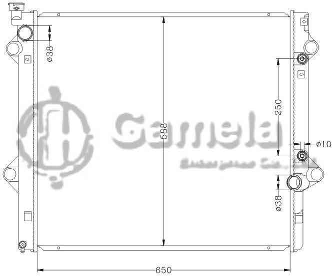 6112285AN - Radiator-for-TOYOTA-UFJ120-GX470-V8-AT-OEM-16400-50300-50313