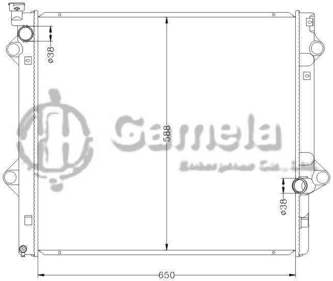 6112286AN - Radiator-for-TOYOTA-UFJ120-GX470-V8-MT-OEM-16400-50310