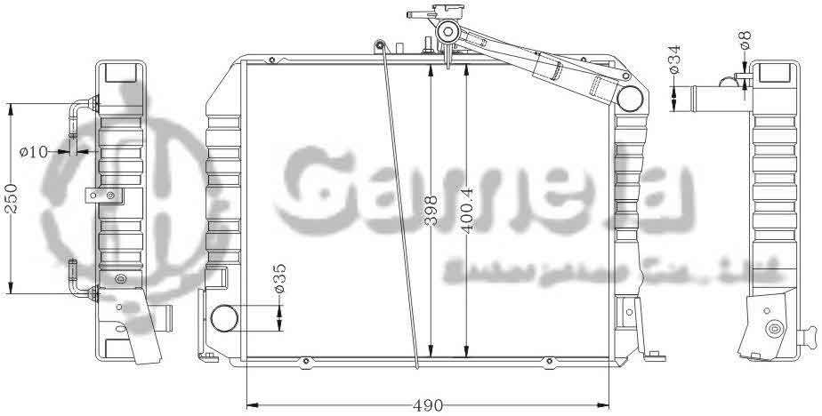6112291AN - Radiator-for-TOYOTA-HIACE-GAS-RZH104-AT-OEM-16400-75350