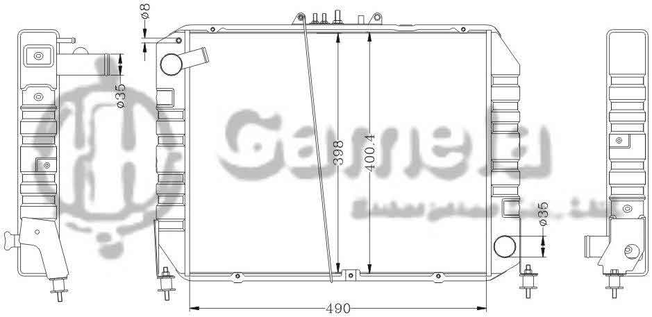 6112294AN - Radiator-for-TOYOTA-HIACE-RZH104-MT