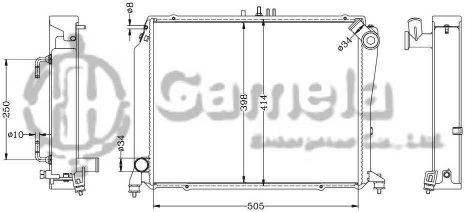 6112295N - Radiator-for-TOYOTA-HIACE-DIESEL-LZH104-AT-OEM-16400-5B750