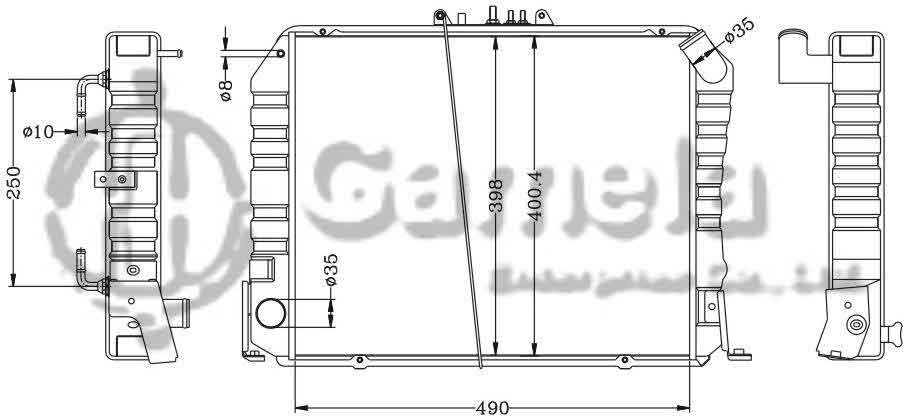 6112297AN - Radiator-for-TOYOTA-HIACE-DIESEL-LZH104-AT-OEM-16400-5B750